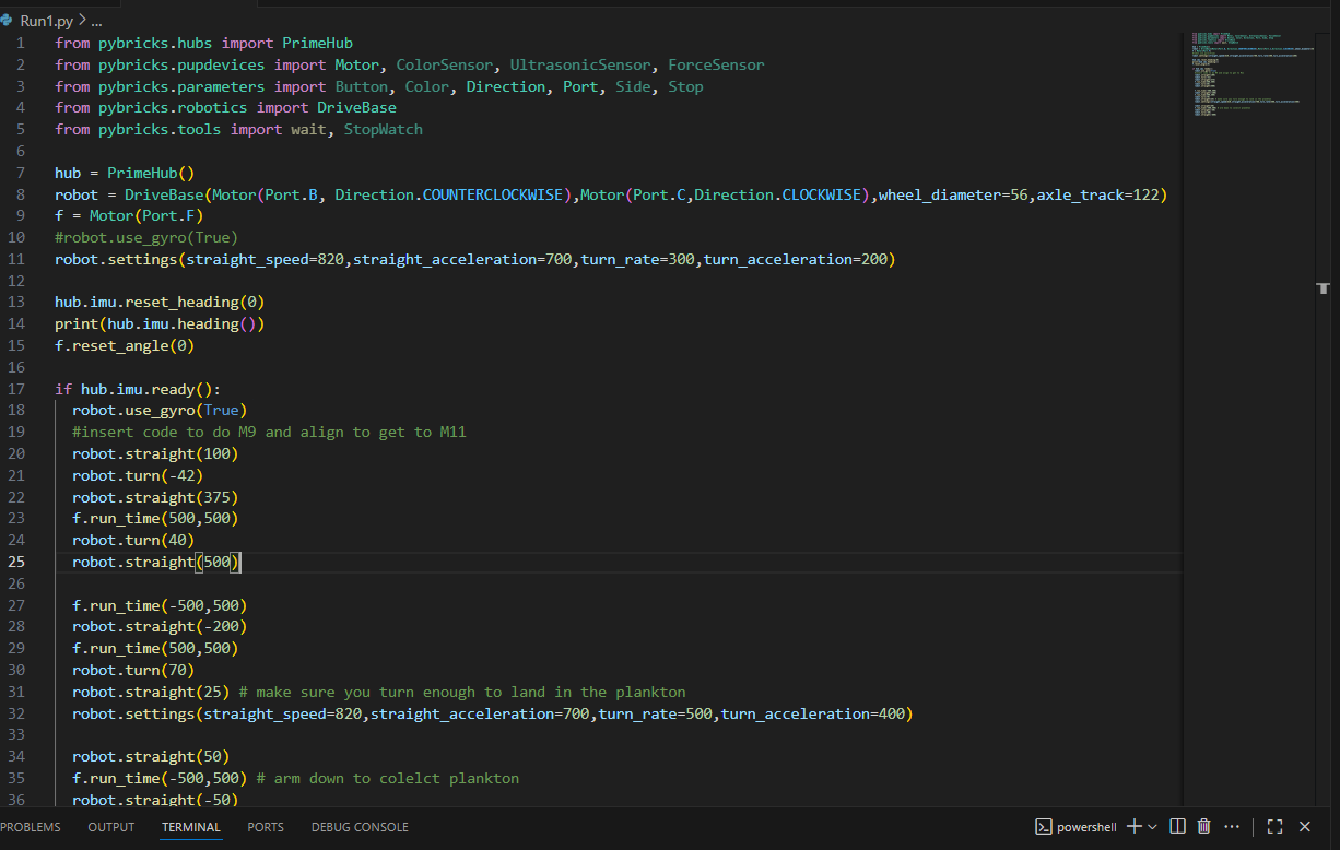 Pybricks code screenshot